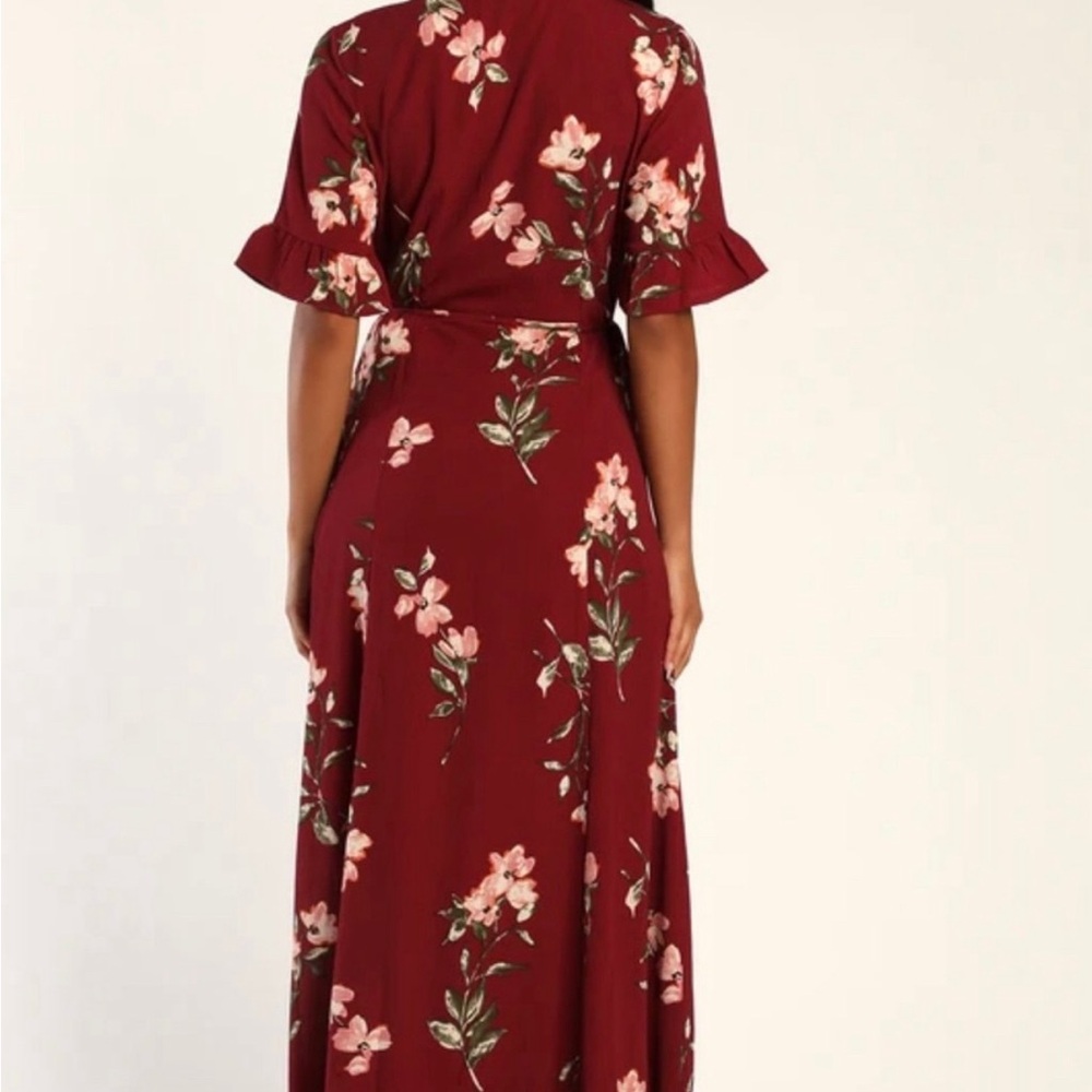 Wrap maxi dress LAST CHANCE BEFORE ITS DONATED - Picture 2 of 4